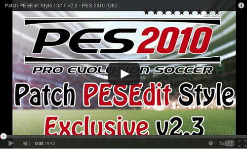 PES 2010 Patch PESEdit Style v2.3 AIO 2013-2014