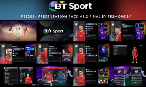 PES 2014 BT Sport Presentation Pack v1.2 by Pesmonkey Ketuban Jiwa