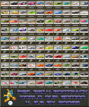 PES 2014 Bootpack World Cup Edition v5.0 HD by Ron69 Ketuban Jiwa