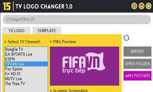 FIFA 15 PC - TV Logo Changer v1.0 by MonkeyDragon Ketuban Jiwa
