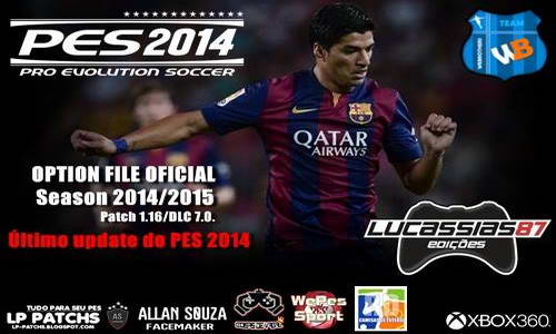 PES 2014 XBOX360 Option File Update 25-09-14 by Lucassias87 Ketuban Jiwa