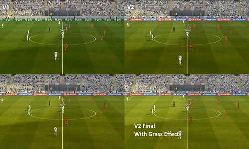 PES 2013 Turf Texture v2+Grass Effect PES 2015 by Fruits Ketuban Jiwa