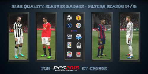 PES 2015 HQ Sleeves Badges Patch 2014-2015 by Cronos Ketuban Jiwa