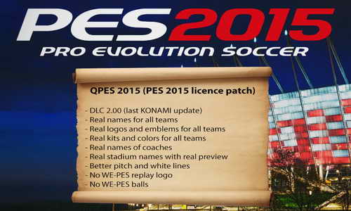 PES 2015 QPES Licence Patch Support Update DLC 2.0&1.02 Ketuban Jiwa