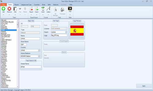 PES 2015 Team Editor Manager Tools Beta 1.6 by Lagun-2 Ketuban Jiwa