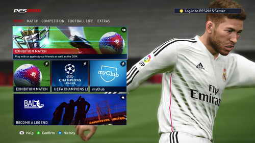 Pro Evolution Soccer PES 2015 Graphics Mod Main Menu by Fruits Ketuban Jiwa SS1