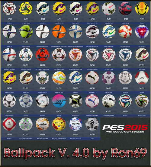 PES 2015 Ballpack HD v4.0 by Ron69 Update 01-10-2015 Ketuban Jiwa
