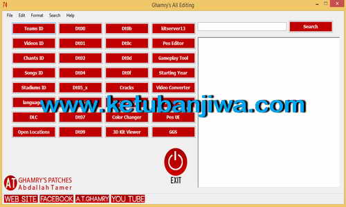 PES 2013 Ghamry's All Editing Tools by Abdallah Tamer Ketuban Jiwa
