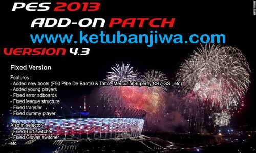 PES 2013 PESEdit 6.0 Add-on Patch 4.3 by Kalasnikov Ketuban Jiwa