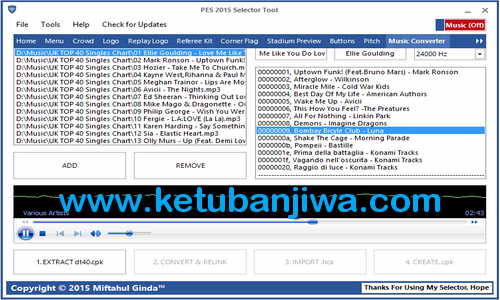 PES 2015 Selector Tools v3.0 Update by Ginda01 Ketuban Jiwa