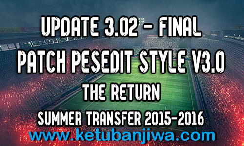PES 2010 PESEdit Style Update v3.02 The Return 2015 Ketuban Jiwa