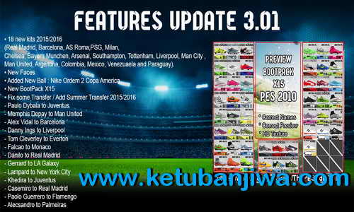PES 2010 PESEdit Style v3.01 The Return Update 2015 Ketuban Jiwa
