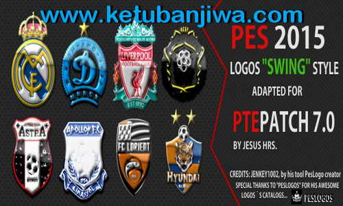 PES 2015 3D Wave Glossy Logos Pack For PTE Patch 7.0 by Jesus Hrs Ketuban Jiwa
