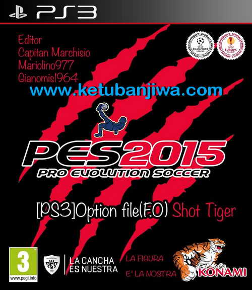 PES 2015 PS3 Option File Shot Tiger Update 20.06.15 Ketuban Jiwa