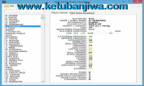 PES 2015 Stats Updater Tools 1.7 by Rasuna Ketuban Jiwa