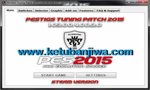 PES 2015 PESTIGS Tuning Patch Update v1.03.00.4.00.3.0 Steam Version Ketuban Jiwa