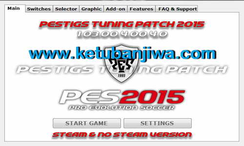 PES 2015 PESTIGS Tuning Patch v1.03.00.4.00.4.0 Ketuban Jiwa