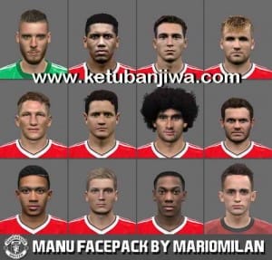PES 2016 Manchester United Facepack by MarioMilan Ketuban Jiwa
