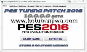 PES 2016 PES Tuning Patch v1.0.0.0 BETA Ketuban Jiwa