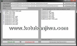 PES 2016 PC DpFileList Generator Tool v1.6 by Baris Ketuban Jiwa