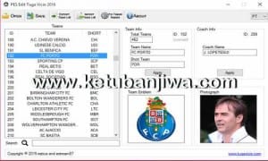 PES 2016 PC PES Edit Tool v1.0.0 BETA by Tuga Vicio Ketubanjiwa