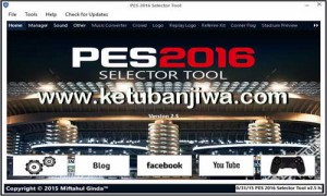 PES 2016 PC Selector Tool v2.5 by Ginda01 Ketuban Jiwa
