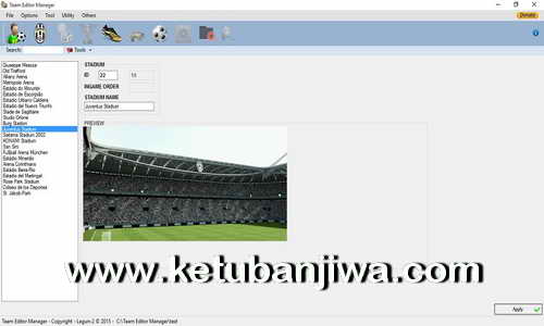 PES 2016 Team Editor Manager 1.7 BETA Tool by Lagun-2 Ketuban Jiwa