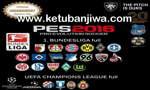 PES 2016 XBOX 360 Option File v1 Update 12 October 2015 by Lucassias87 Ketuban Jiwa