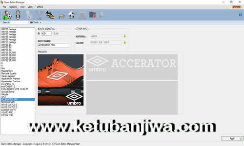 PES 2016 PC Team Editor Manager 1.8 DLC 1.0 by Lagun-2 Ketuban Jiwa