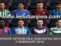 PES 2013 Option File Sun Patch 5.0 Update 03 February 2016 by Official Ketuban Jiwa