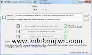 PES 2016 PC - PS3 Live Update Merger Tool 1.2 by Zlac Ketuban Jiwa