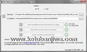 PES 2016 PC - PS3 Live Update Merger Tool v1.1 by Zlac Ketuban Jiwa