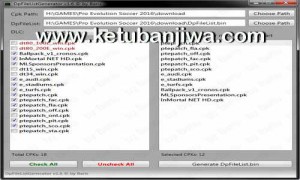 PES 2016 DpFileList Generator v1.6 + DLC 3.0 by Baris Ketuban Jiwa
