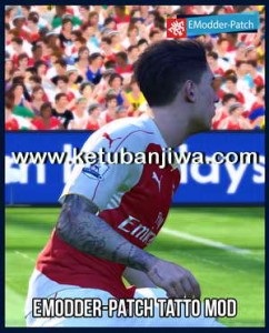 PES 2016 Tattoo Pack 300 + Reset by EModder-Patch