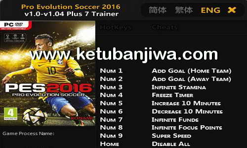 PES 2016 v1.04 Plus 7 Trainer Tool by FLiNG Ketuban Jiwa
