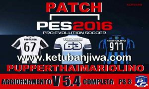 PES 2016 PS3 PupperThaiMariolino Patch 5.4 Ketuban Jiwa