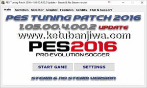 PES 2016 PES Tuning Patch v1.05.00.4.00.2 Update Ketuban Jiwa