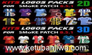 PES 2016 Kits Logos Packs 2D & 3D for SMoKE Patch 8.5.1 by JesusHrs