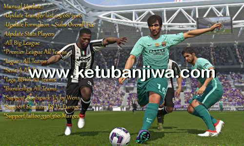 PES 2016 PTE Patch 6.0 Option File Transfer Update 03 August 2016 by Fadli Ketuban Jiwa