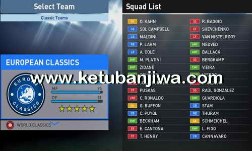 PES 2016 Updated Classics Teams For PTE Patch 6.0 by NikolaMKD95 Ketuban Jiwa