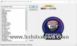 PES 2017 Demo Unlocker 0.1 Tool by OmarAhmed Ketuban Jiwa
