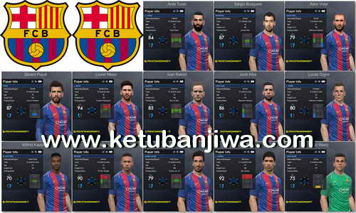 PES 2017 FC Barcelona Faces Pack 1.0 byTran Ngoc Ketuban Jiwa