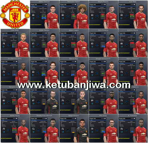 PES 2017 Manchester United Facepack 1.0 by Tran Ngoc Ketuban Jiwa