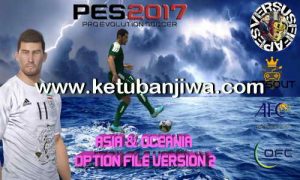 PES 2017 PS4 Option File 2.0 Asia + Oceania by Pesout Ketuban Jiwa