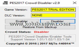 PES 2017 Crowd Disabler 2.9 Tools by MjTs-140914 Ketuban Jiwa