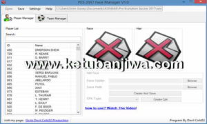 PES 2017 Face Manager v1.0 Tools by Devil Cold52 Ketuban Jiwa