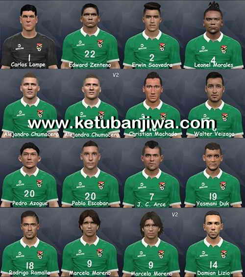 PES 2017 Bolivia Facepack by Litos Facemaker Ketuban Jiwa