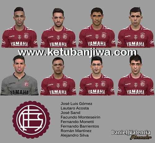 PES 2017 C.A.Lanus Faces Pack by Daniel Valencia Facemaker Ketuban Jiwa