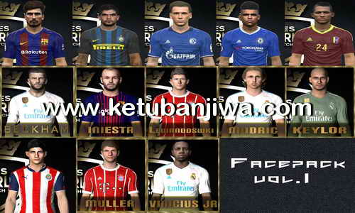 PES 2017 Faces Pack Vol. 1 by Robert Facemaker Ketuban Jiwa