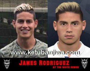 PES 2017 James Rodriguez New Hair Update by The White Demon Ketuban Jiwa